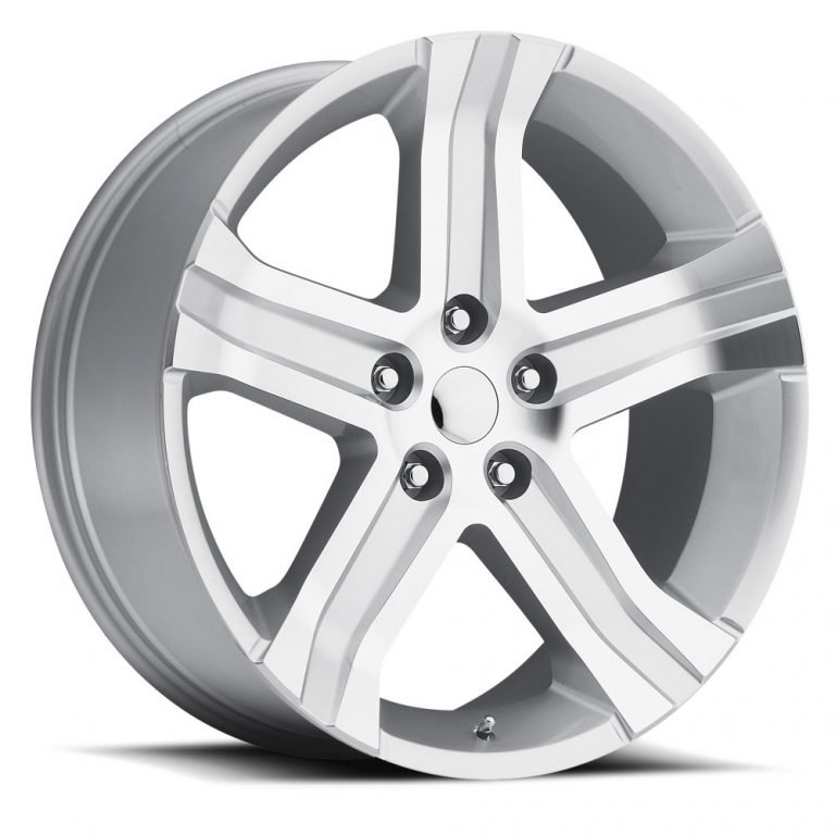 RT Style Silver Machined 22x9 Wheel 94-18 Ram 1500, 05-09 Dakota - Click Image to Close